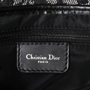 極美品 Christian Dior クリスチャン ディオール サドルバッグ トロッター ブラック シルバー金具 ショルダーバッグ ガリアーノ 中古 4a003588