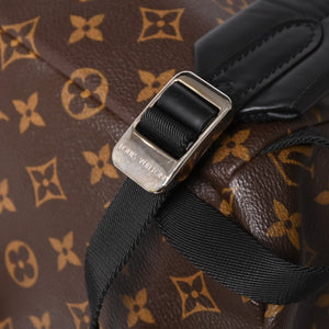 Very good condition LOUIS VUITTON Louis Vuitton backpack Monogram Macassar Monogram canvas M43422 Brown Silver hardware Used 4a003585