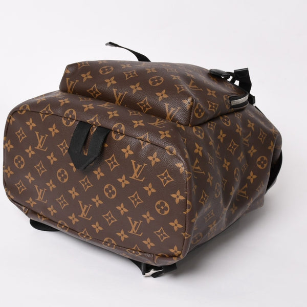 Very good condition LOUIS VUITTON Louis Vuitton backpack Monogram Macassar Monogram canvas M43422 Brown Silver hardware Used 4a003585
