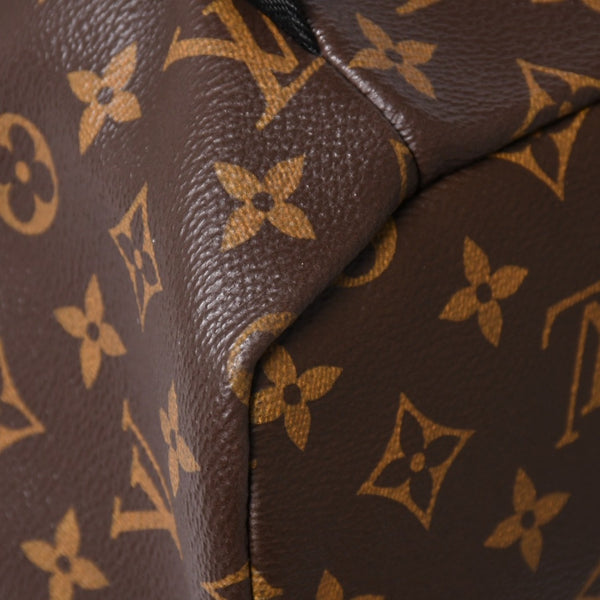 Very good condition LOUIS VUITTON Louis Vuitton backpack Monogram Macassar Monogram canvas M43422 Brown Silver hardware Used 4a003585