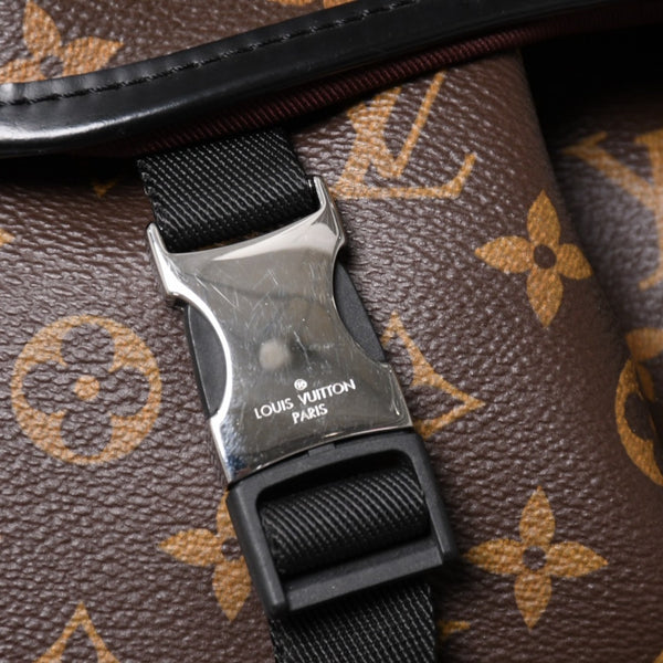 Very good condition LOUIS VUITTON Louis Vuitton backpack Monogram Macassar Monogram canvas M43422 Brown Silver hardware Used 4a003585