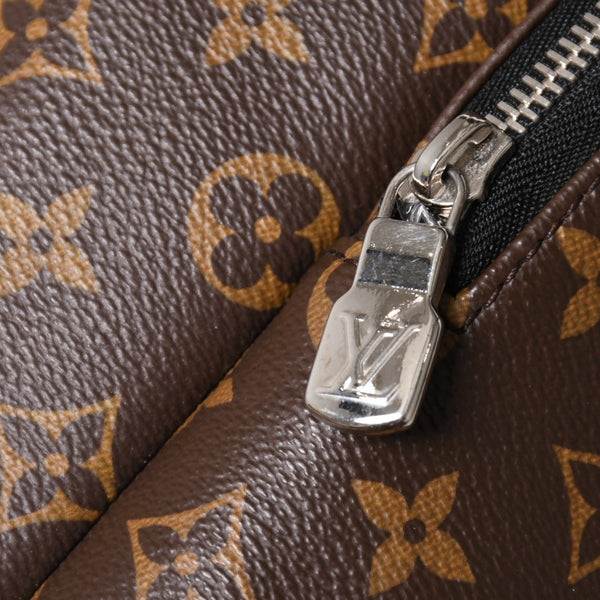 Very good condition LOUIS VUITTON Louis Vuitton backpack Monogram Macassar Monogram canvas M43422 Brown Silver hardware Used 4a003585
