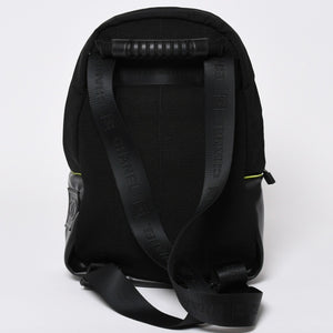 CHANEL シャネル スポーツライン リュック バックパック ブラック ライムグリーン ナイロン レザー 美品 中古 4a003586