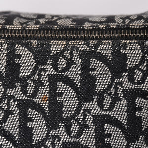 Christian Dior クリスチャンディオール スピーディ 25cm ハンドバッグ トロッター ブラック シルバー金具 美品 中古 4a003587