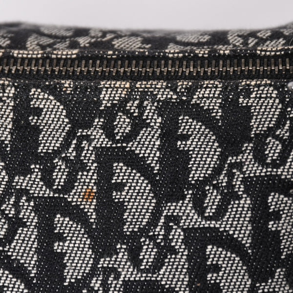 Christian Dior クリスチャンディオール スピーディ 25cm ハンドバッグ トロッター ブラック シルバー金具 美品 中古 4a003587