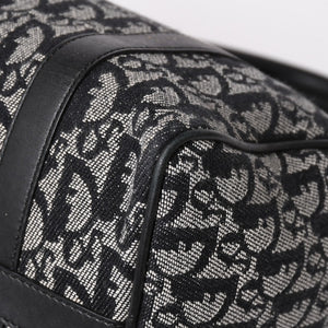 Christian Dior クリスチャンディオール スピーディ 25cm ハンドバッグ トロッター ブラック シルバー金具 美品 中古 4a003587