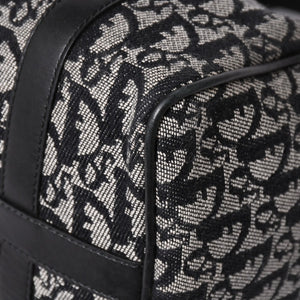 Christian Dior クリスチャンディオール スピーディ 25cm ハンドバッグ トロッター ブラック シルバー金具 美品 中古 4a003587