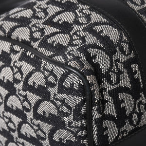 Christian Dior クリスチャンディオール スピーディ 25cm ハンドバッグ トロッター ブラック シルバー金具 美品 中古 4a003587