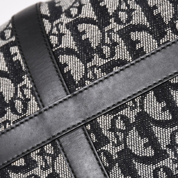 Christian Dior クリスチャンディオール スピーディ 25cm ハンドバッグ トロッター ブラック シルバー金具 美品 中古 4a003587