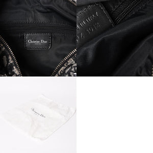 Christian Dior クリスチャンディオール スピーディ 25cm ハンドバッグ トロッター ブラック シルバー金具 美品 中古 4a003587