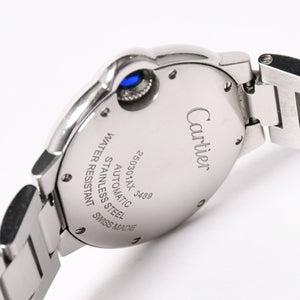 CARTIER Ballon Bleu Watch WSBB0052 Weight approx. 73.93g 33mm SS Automatic Bordeaux Dial Silver Good Condition Used 4a003158