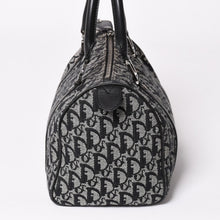 画像をギャラリービューアに読み込む, Christian Dior クリスチャンディオール スピーディ 25cm ハンドバッグ トロッター ブラック シルバー金具 美品 中古 4a003587