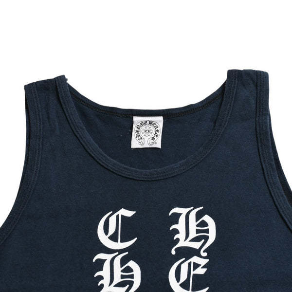 CHROME HEARTS Script Logo Print Tank Top Size S Script Logo Tank Top Old Chrome Scroll Label Size S Good Condition Used 4a003630