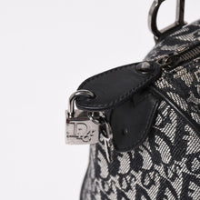 画像をギャラリービューアに読み込む, Christian Dior クリスチャンディオール スピーディ 25cm ハンドバッグ トロッター ブラック シルバー金具 美品 中古 4a003587