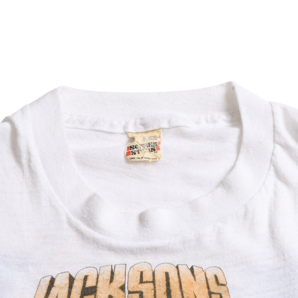 THE JACKSONS ザ ジャクソンズ VICTORY TOUR ヴィクトリーツアー オリジナル ヴィンテージ Tシャツ クロップド 美品 中古 4a003619