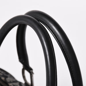 Christian Dior クリスチャンディオール スピーディ 25cm ハンドバッグ トロッター ブラック シルバー金具 美品 中古 4a003587