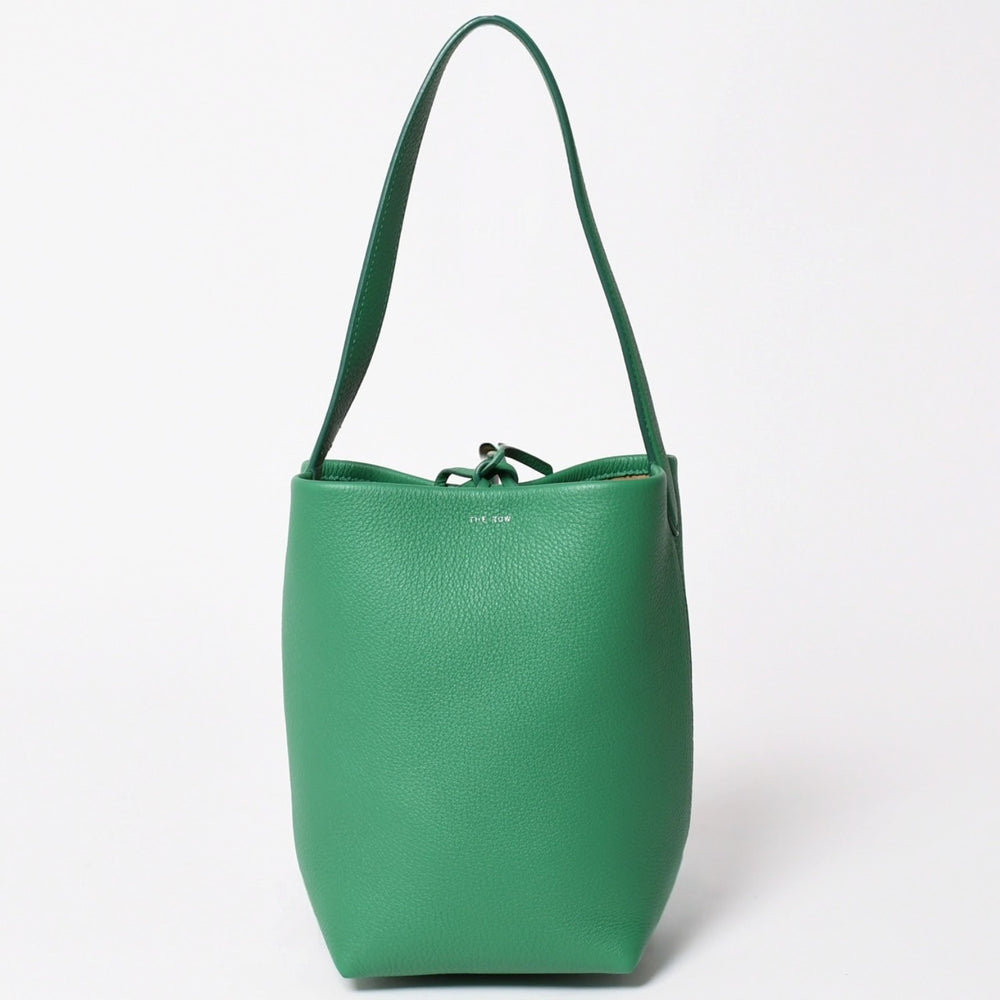 Very Good Condition The Row Small N/S Park Tote Bag Small Shoulder Bag Green Used 4a003460