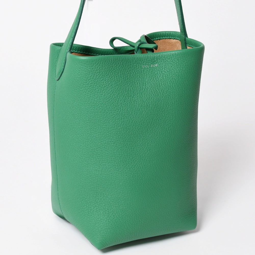 極美品 The Row ザロウ Small N/S Park Tote トートバッグ Small Shoulder Bag ショルダーバッグ グリーン 中古 4a003460