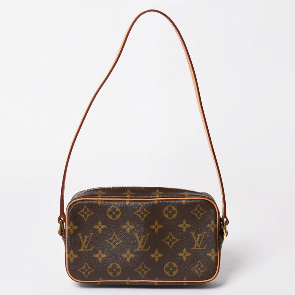 Like new LOUIS VUITTON Pochette City One Shoulder Bag M51183 Monogram Canvas Leather Brown Used 4a003684
