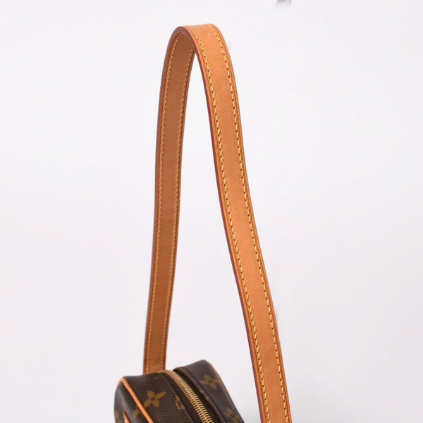 新品同様 LOUIS VUITTON ルイヴィトン ポシェットシテ ワンショルダーバッグ M51183 モノグラムキャンバス レザー ブラウン 中古 4a003684