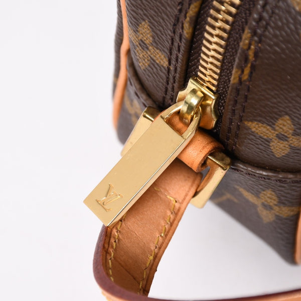 新品同様 LOUIS VUITTON ルイヴィトン ポシェットシテ ワンショルダーバッグ M51183 モノグラムキャンバス レザー ブラウン 中古 4a003684