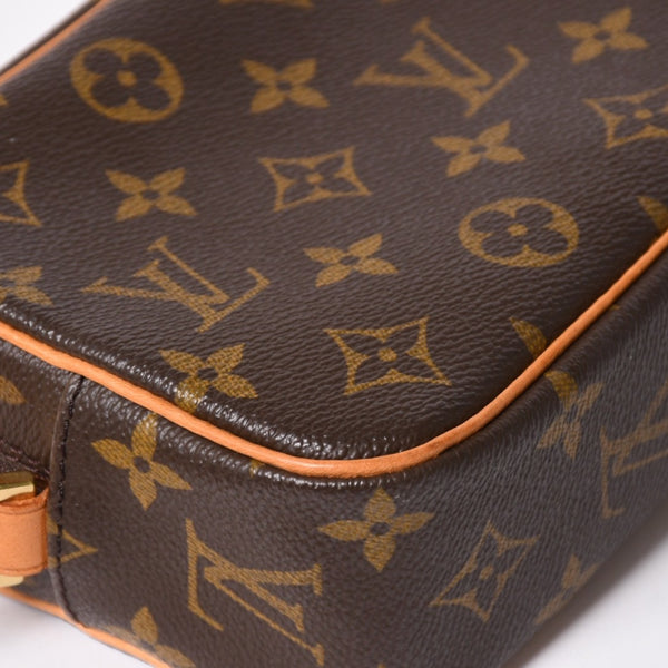 新品同様 LOUIS VUITTON ルイヴィトン ポシェットシテ ワンショルダーバッグ M51183 モノグラムキャンバス レザー ブラウン 中古 4a003684