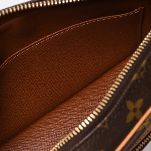 新品同様 LOUIS VUITTON ルイヴィトン ポシェットシテ ワンショルダーバッグ M51183 モノグラムキャンバス レザー ブラウン 中古 4a003684