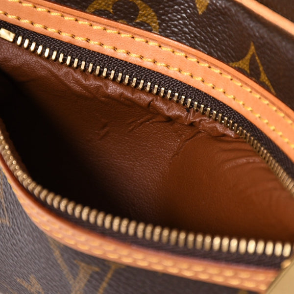 新品同様 LOUIS VUITTON ルイヴィトン ポシェットシテ ワンショルダーバッグ M51183 モノグラムキャンバス レザー ブラウン 中古 4a003684
