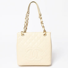 画像をギャラリービューアに読み込む, 新品同様 CHANEL シャネル プチタイムレストートバッグ 7番台 マトラッセ キャビアスキン ライトベージュ ココマーク A50994 中古 4a003507