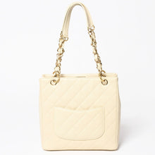 画像をギャラリービューアに読み込む, 新品同様 CHANEL シャネル プチタイムレストートバッグ 7番台 マトラッセ キャビアスキン ライトベージュ ココマーク A50994 中古 4a003507