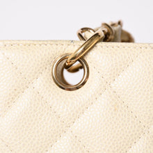 画像をギャラリービューアに読み込む, 新品同様 CHANEL シャネル プチタイムレストートバッグ 7番台 マトラッセ キャビアスキン ライトベージュ ココマーク A50994 中古 4a003507
