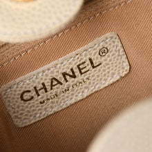 画像をギャラリービューアに読み込む, 新品同様 CHANEL シャネル プチタイムレストートバッグ 7番台 マトラッセ キャビアスキン ライトベージュ ココマーク A50994 中古 4a003507
