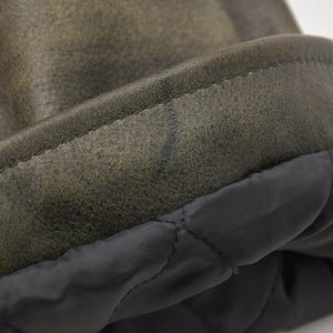 極美品 Supreme UNDERCOVER シュプリーム アンダーカバーコラボ Puffer Jacket 2023春夏 カウレザー スタッズ ダウンジャケット ブラックメタル 中古 4a003604