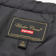 画像をギャラリービューアに読み込む, 極美品 Supreme UNDERCOVER シュプリーム アンダーカバーコラボ Puffer Jacket 2023春夏 カウレザー スタッズ ダウンジャケット ブラックメタル 中古 4a003604