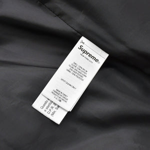 極美品 Supreme UNDERCOVER シュプリーム アンダーカバーコラボ Puffer Jacket 2023春夏 カウレザー スタッズ ダウンジャケット ブラックメタル 中古 4a003604