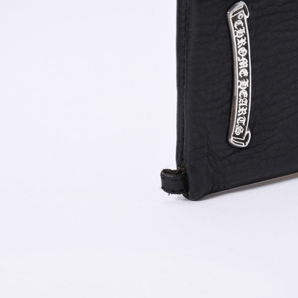 CHROME HEARTS クロムハーツ WALLET ZIP TINY タイニージップウォレット 財布 CHクロスパッチ ダガー レザー シルバー925 美品 中古 4a003785