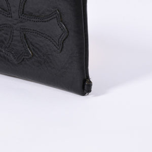CHROME HEARTS クロムハーツ WALLET ZIP TINY タイニージップウォレット 財布 CHクロスパッチ ダガー レザー シルバー925 美品 中古 4a003785