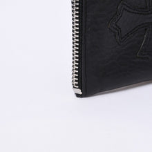 Load image into Gallery viewer, CHROME HEARTS クロムハーツ WALLET ZIP TINY タイニージップウォレット 財布 CHクロスパッチ ダガー レザー シルバー925 美品 中古 4a003785