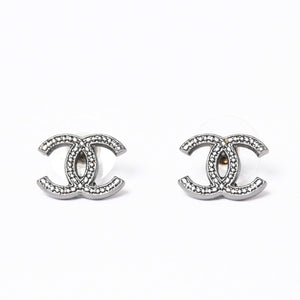 極美品 CHANEL シャネル ピアス ココマーク スターバースト A15C メタル earrings COCO Starburst A15C metal 美品 中古 4a000656