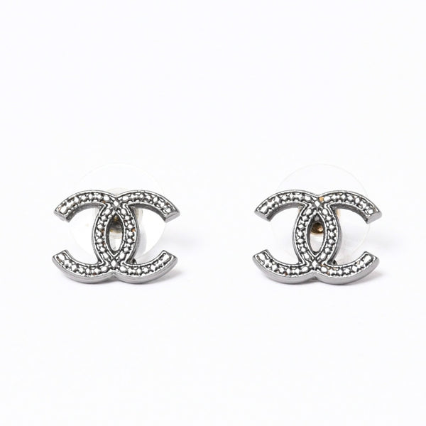 極美品 CHANEL シャネル ピアス ココマーク スターバースト A15C メタル earrings COCO Starburst A15C metal 美品 中古 4a000656