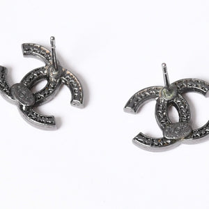極美品 CHANEL シャネル ピアス ココマーク スターバースト A15C メタル earrings COCO Starburst A15C metal 美品 中古 4a000656