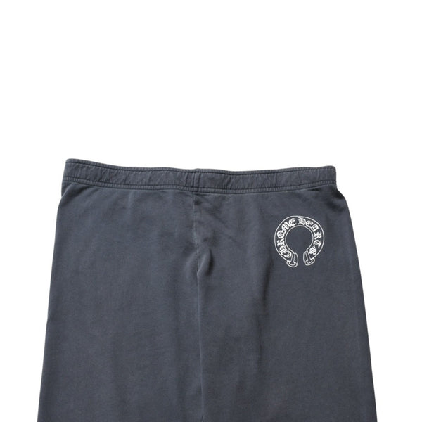 CHROME HEARTS クロムハーツ フローラルクロス ホースシュープリント スウェットパンツ SW ジョガーパンツ チャコール Sサイズ 美品 中古 4a003783