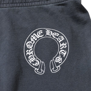 CHROME HEARTS クロムハーツ フローラルクロス ホースシュープリント スウェットパンツ SW ジョガーパンツ チャコール Sサイズ 美品 中古 4a003783