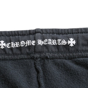 CHROME HEARTS クロムハーツ フローラルクロス ホースシュープリント スウェットパンツ SW ジョガーパンツ チャコール Sサイズ 美品 中古 4a003783