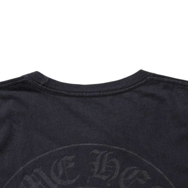 CHROME HEARTS Chrome Hearts Short Sleeve Pocket T-Shirt Gradient Logo CH Cross Logo Horseshoe Black S Size Short Sleeve T-Shirt Good Condition Used 4a003778
