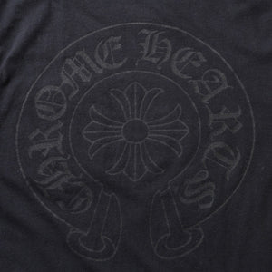 CHROME HEARTS Chrome Hearts Short Sleeve Pocket T-Shirt Gradient Logo CH Cross Logo Horseshoe Black S Size Short Sleeve T-Shirt Good Condition Used 4a003778
