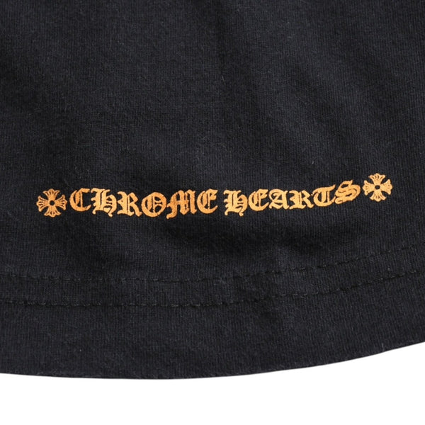 CHROME HEARTS Chrome Hearts Short Sleeve Pocket T-Shirt Gradient Logo CH Cross Logo Horseshoe Black S Size Short Sleeve T-Shirt Good Condition Used 4a003778