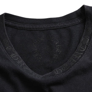 CHROME HEARTS Chrome Hearts Short Sleeve Pocket T-Shirt Gradient Logo CH Cross Logo Horseshoe Black S Size Short Sleeve T-Shirt Good Condition Used 4a003778