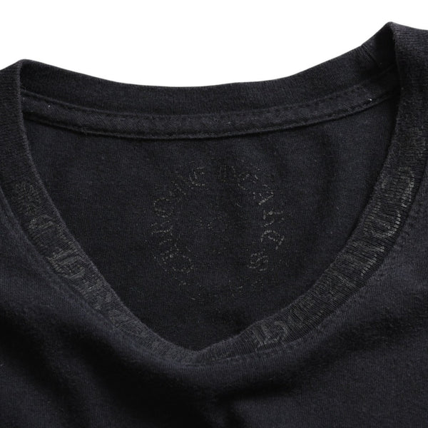 CHROME HEARTS Chrome Hearts Short Sleeve Pocket T-Shirt Gradient Logo CH Cross Logo Horseshoe Black S Size Short Sleeve T-Shirt Good Condition Used 4a003778