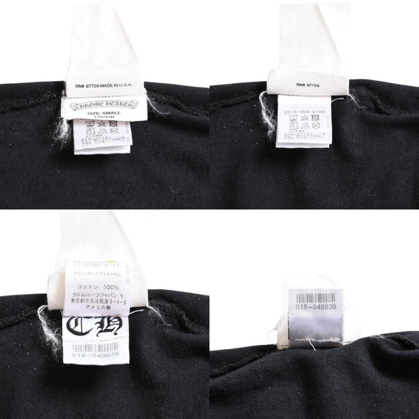 CHROME HEARTS Chrome Hearts Short Sleeve Pocket T-Shirt Gradient Logo CH Cross Logo Horseshoe Black S Size Short Sleeve T-Shirt Good Condition Used 4a003778